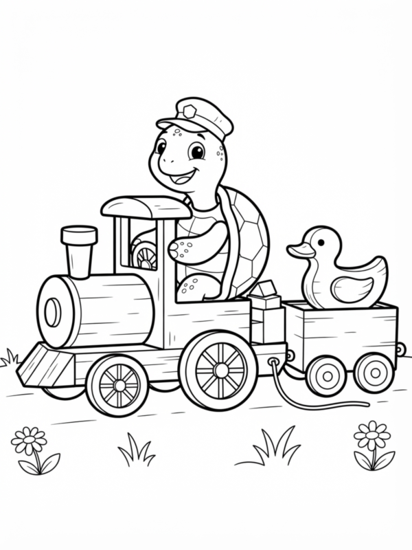 Toy Train Turtle