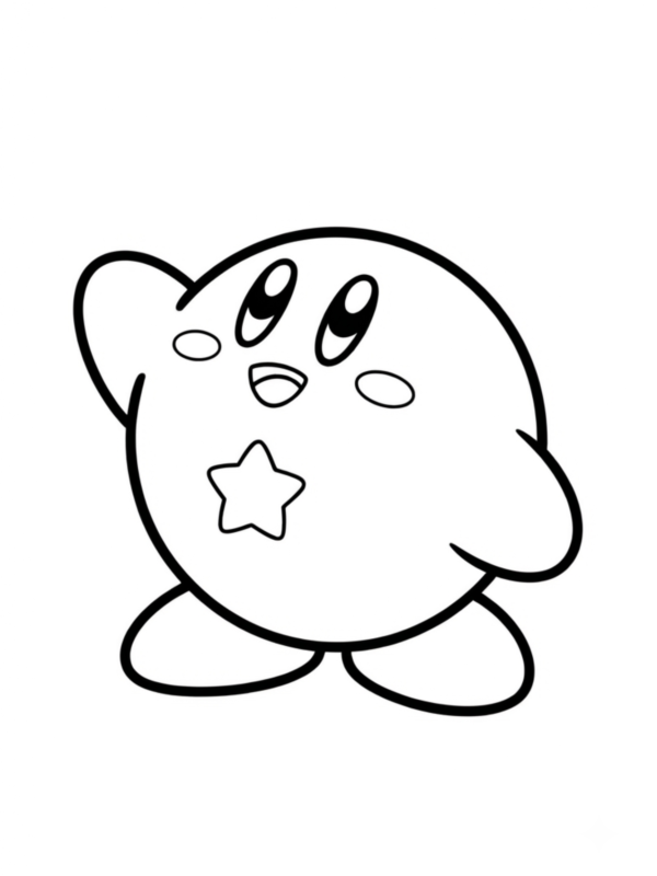 Waving Kirby