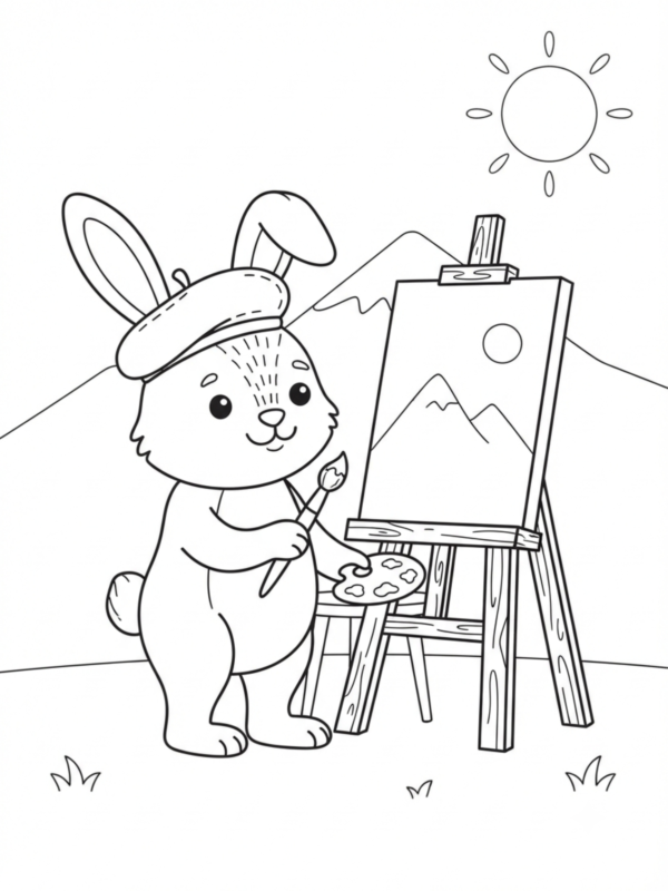 Artist Bunny