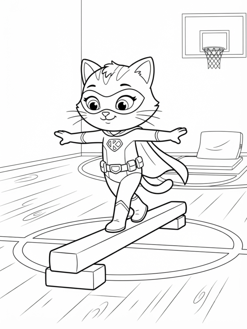 Bitsy Balancing on a Beam
