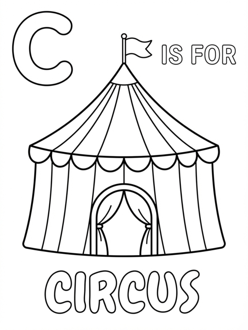 C is For Circus Tent
