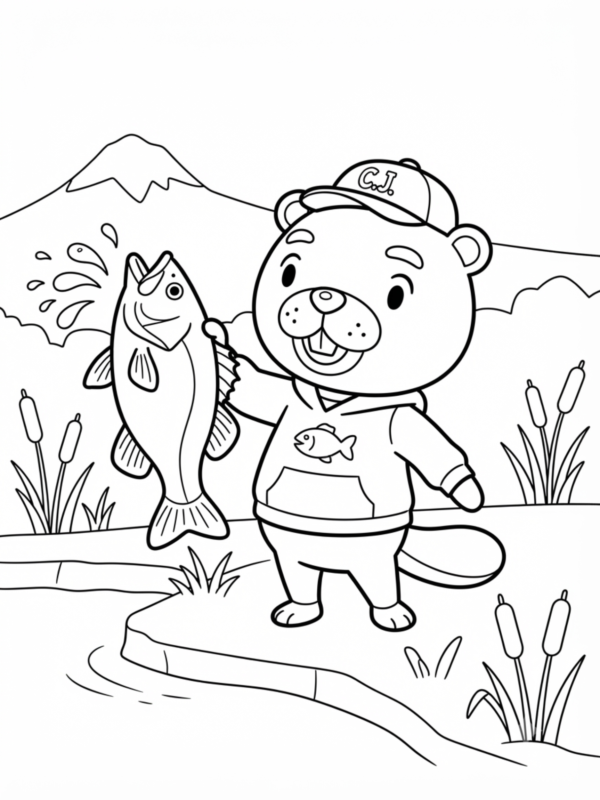 C.J. Holding a Big Fish