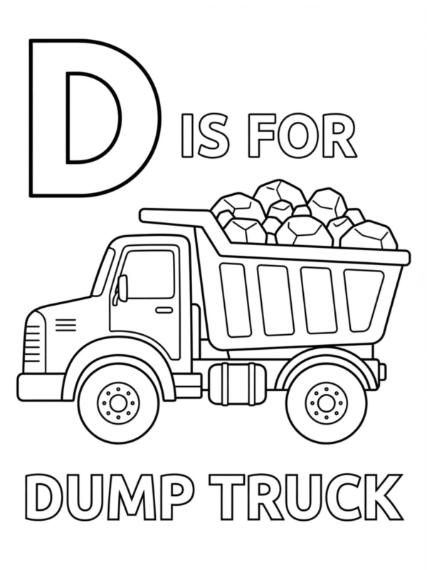 D is for Dump Truck