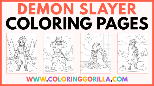 35+ Demon Slayer Coloring Pages (Free Printable PDFs)