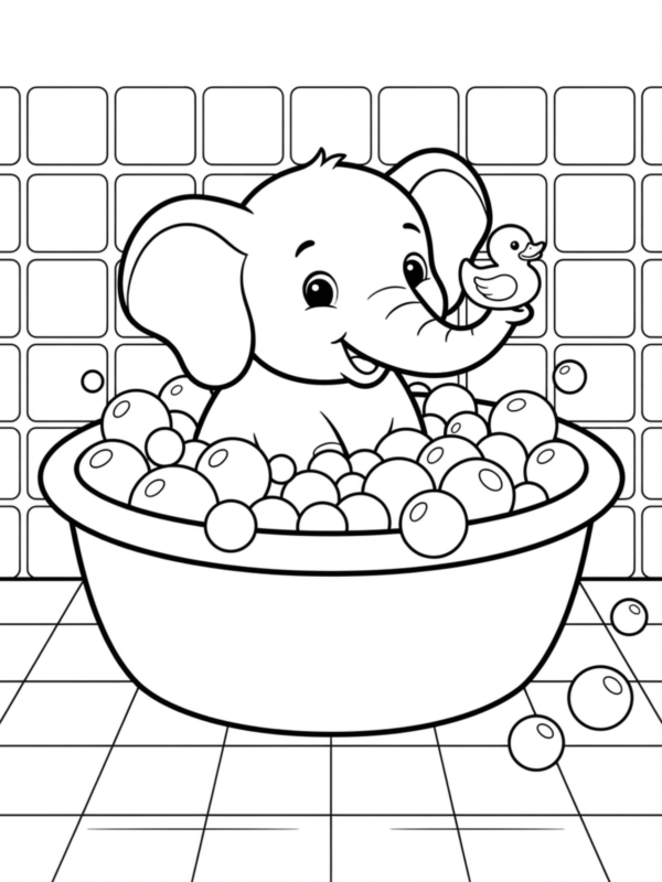 Elephant in a Bath Tub