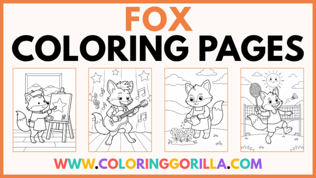 40 Fox Coloring Pages (Free Printable PDFs)