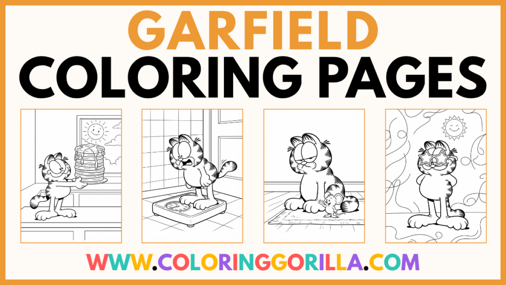 30+ Garfield Coloring Pages (Free Printable PDFs)