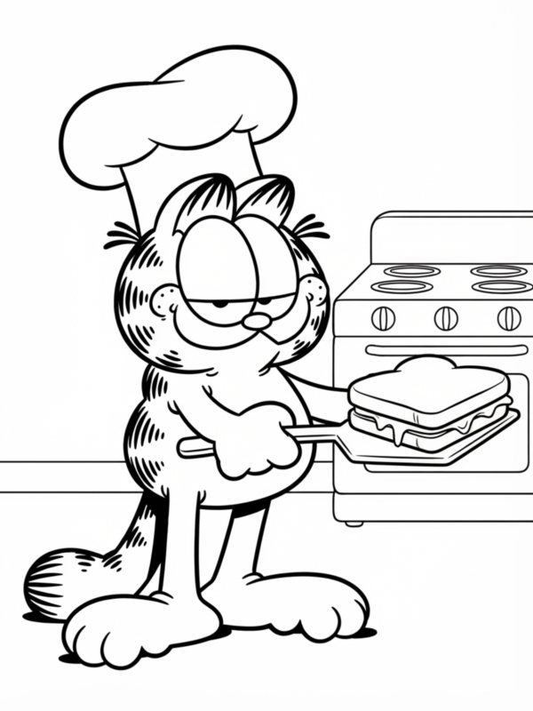 Garfield Wearing a Chef Hat