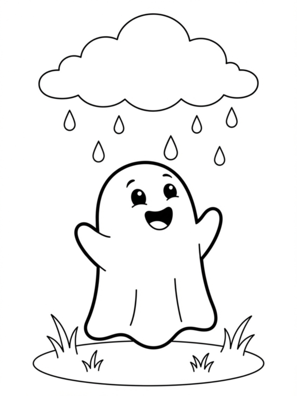 Ghost Catching Raindrops