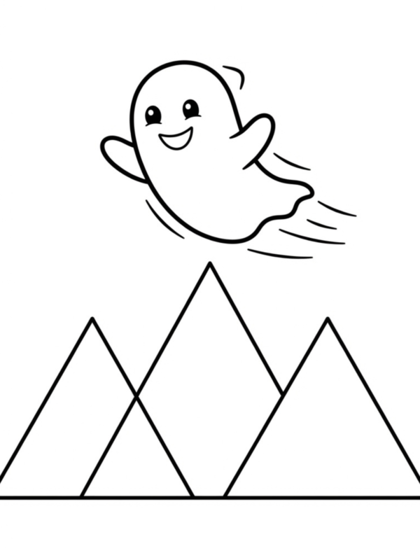 Ghost Flying Over Mountain Tops