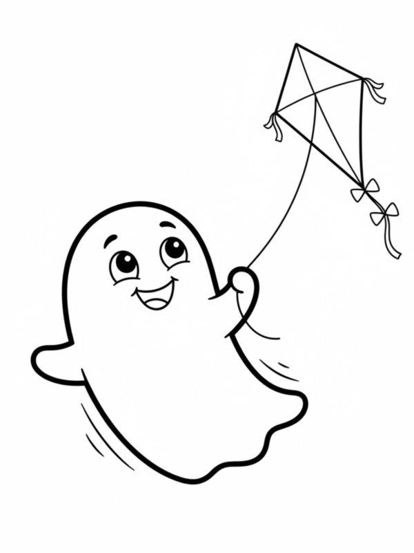 Ghost Flying a Kite