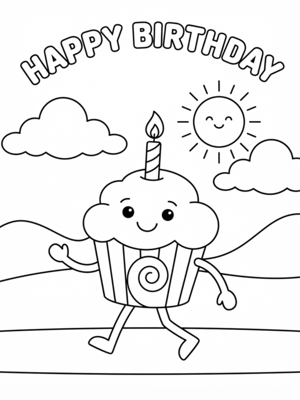 Happy Birthday Cupcake Parade