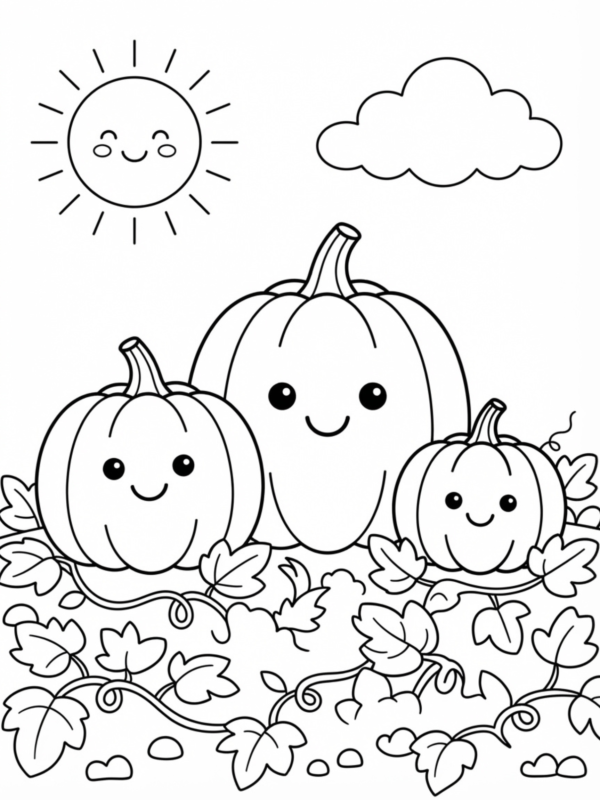 Happy Little Pumpkin Family