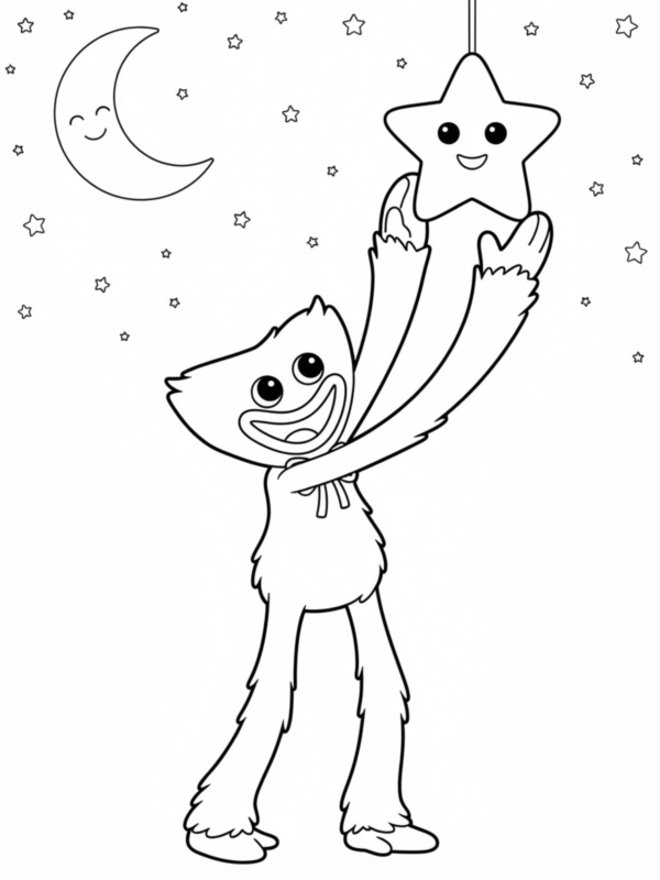 Huggy Wuggy Reaching for a Star