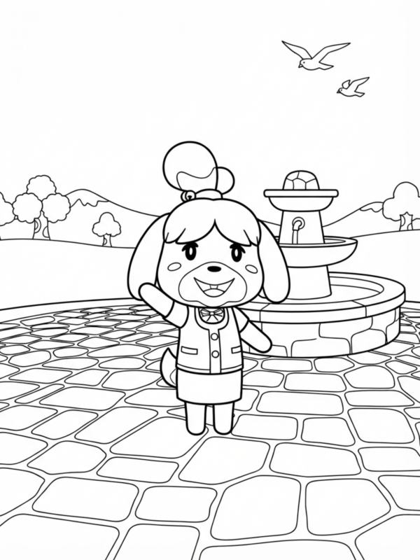 Isabelle Waving Hello