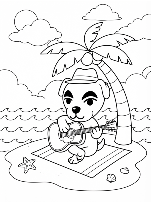 K.K. Slider Relaxing on the Beach