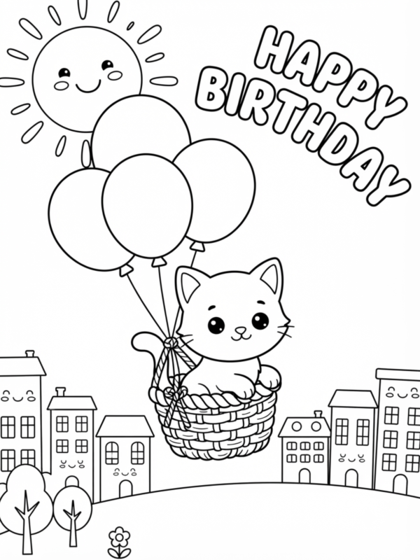 Kitten's Balloon Ride