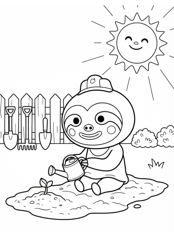 Leif with Garden Flowers