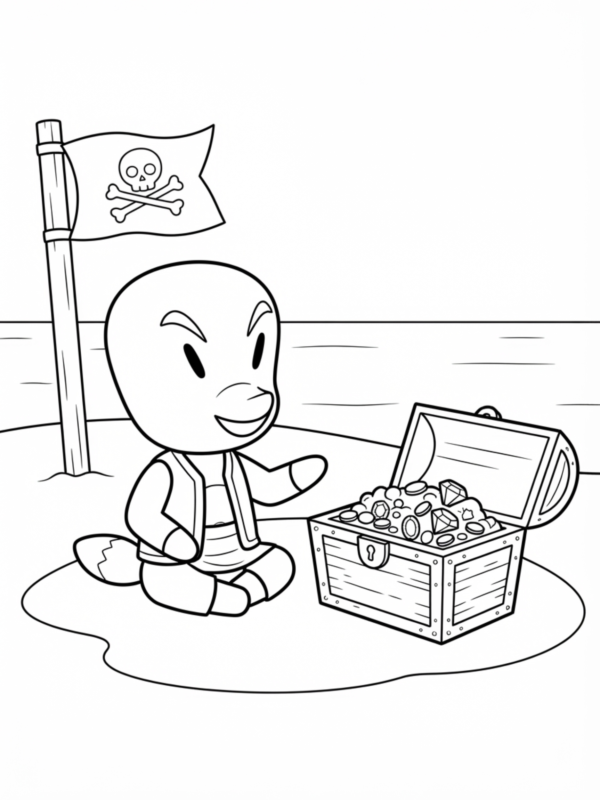 Redd Guarding His Treasure Chest