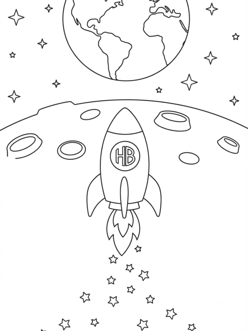 Space Rocket Blast-Off Birthday