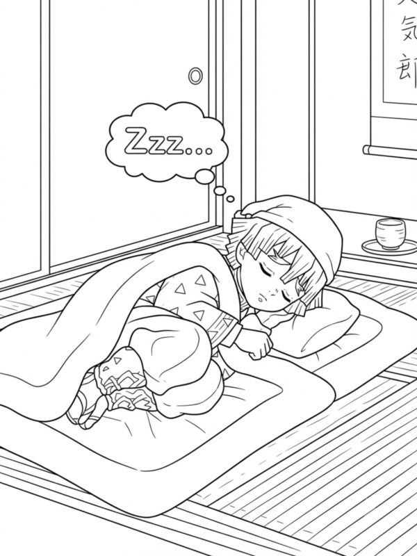 Zenitsu Sleeping and Dreaming
