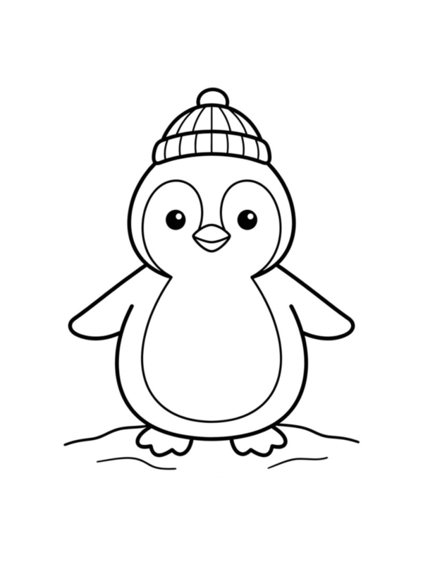 Cute Little Penguin Standing
