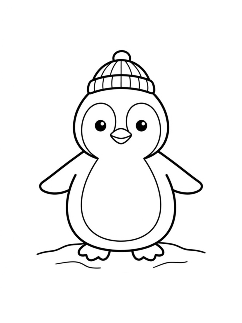 Cute Little Penguin Standing