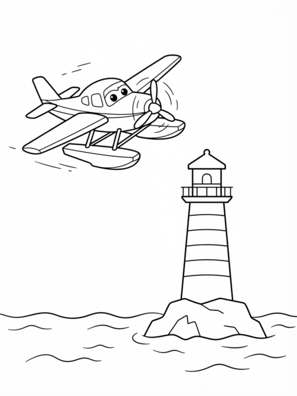 Flying Past the Lighthouse