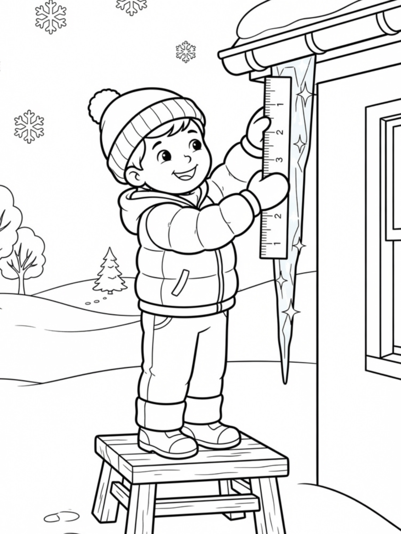 Hanging Icicles on the Porch