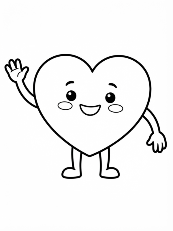 Happy Little Heart Character