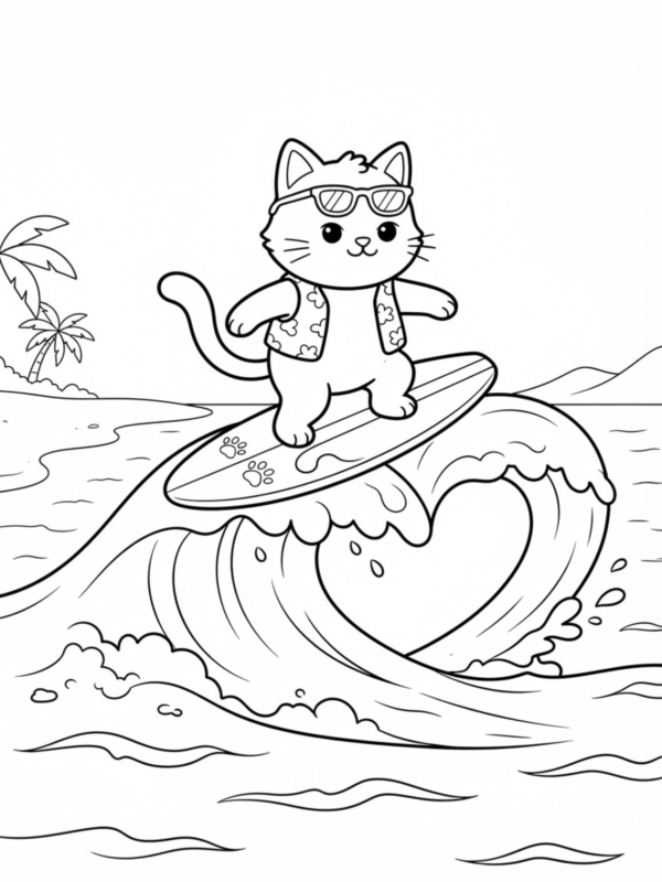Heart Surfing Wave