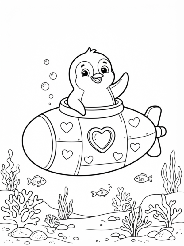 Heart Underwater Submarine
