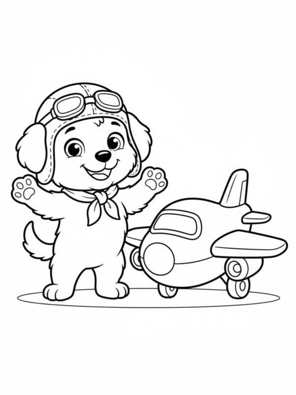 Jet-Set Puppy Mascot