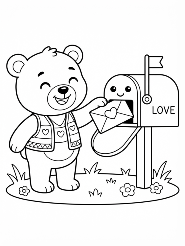 Little Bear Sending a Letter