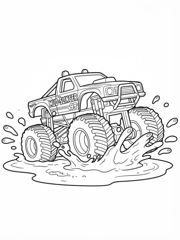 Monster Truck Mud Bog Splash