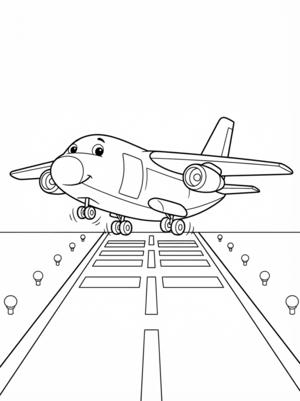 Nighttime Runway Lights