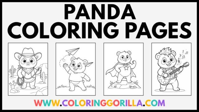 35 Panda Coloring Pages (Free Printable PDFs)