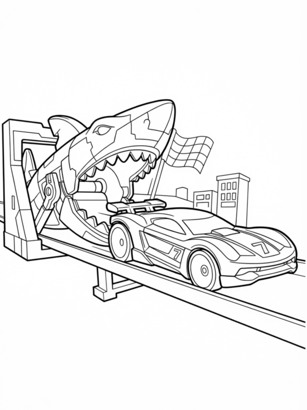 Shark Attack Track Escape