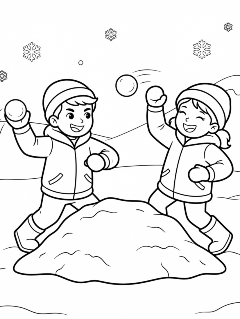 Snowball Fight Action