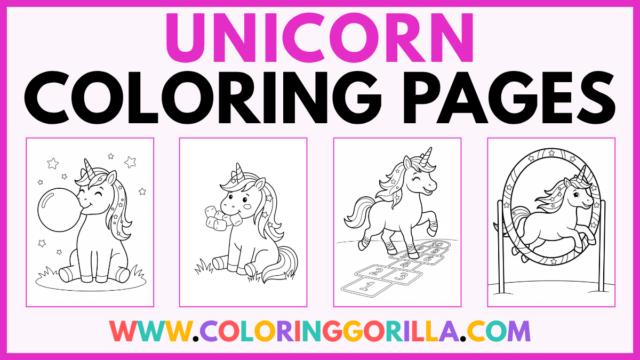 Unicorn Coloring Pages (Free Printable PDFs)