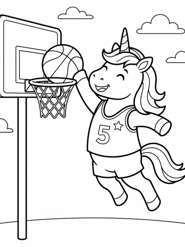 Unicorn Hoops Basketball