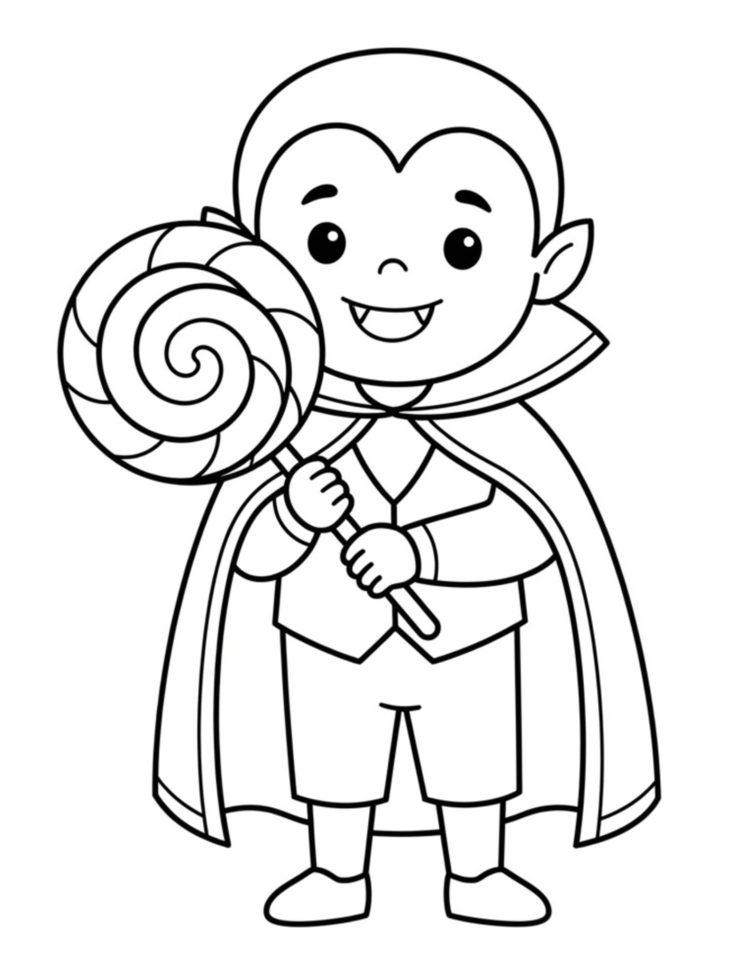 Vampire Kid Eating a Lollipop