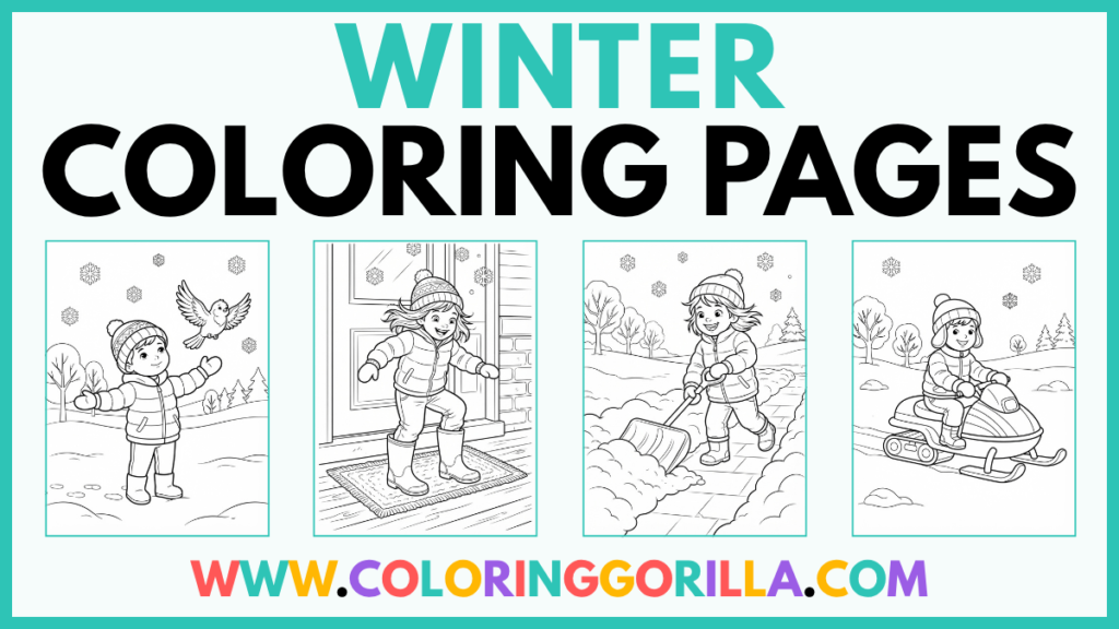 35 Winter Coloring Pages (Free Printable PDFs)