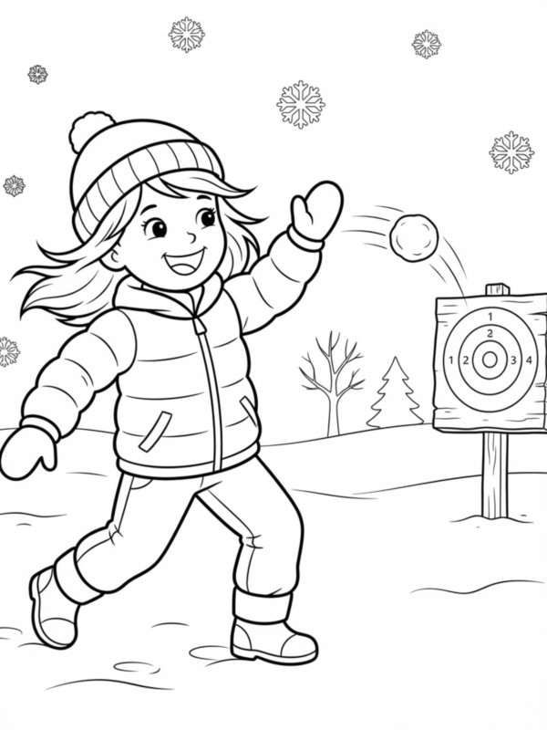 Winter Wonderland Snowball Target Practice